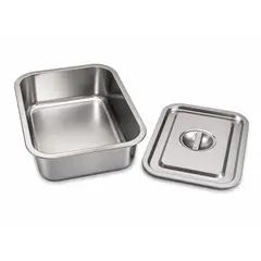 Tavă Gastronorm GN, capac inclus, inox, 35.5 x 26.5 x 10 cm, Uz Profesional HoReCa