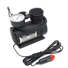 Mini Compresor Auto Portabil 12V cu Manometru, 300 PSI, pentru Anvelope, Biciclete și Mingi