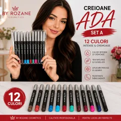En-gros Creioane dermatograf ADA Set A, 12 bucăți asortate, pentru buze și ochi - vânzare en-gros pentru revânzare