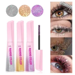 Rimel colorat cu glitter Ushas Diamond Eyelash cod UC061 pentru gene strălucitoare