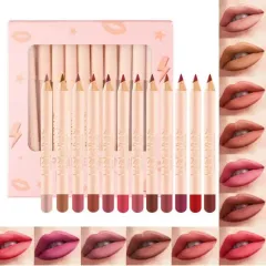 En-gros Set creion de contur pentru buze Handaiyan - 12 culori intense - vânzare en-gros pentru revânzare