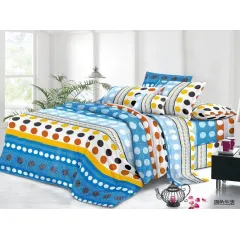 En-gros Lenjerie de pat finet 4 piese - buline multicolore 200 x 230 cm - vânzare en-gros pentru revânzare