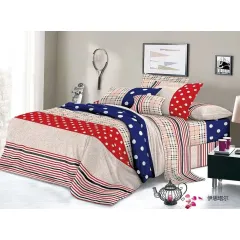 En-gros Lenjerie de pat finet 4 piese - dungi și stele 200 x 230 cm - vânzare en-gros pentru revânzare