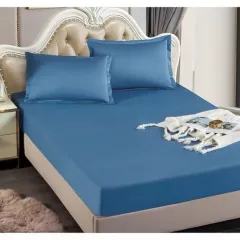 En-gros Lenjerie de pat finet albastru deschis cu elastic 150×200 set 3 piese (cod H813) - vânzare en-gros pentru revânzare
