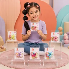 Set 12 Clame Tic Tac cu 48 Elastice de Păr
