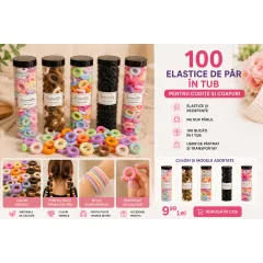 En-gros Tubuleț cu 100 Elastice pentru Codițe - vânzare en-gros pentru revânzare