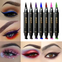 En-gros Tuș de ochi 2 în 1 cu ștampilă - Eyeliner colorat - vânzare en-gros pentru revânzare