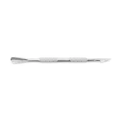 Cuțitaș profesional din inox cu cap lat și vârf ascuțit pentru cuticule