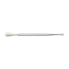 Cuțitaș profesional tip V din inox cu cap spatulă și vârf în V pentru cuticule