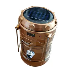 Felinar lanterna solară 6 în 1 WJ-5800T cu LED și USB pentru camping