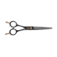 Foarfecă de tuns neagră DGZ 6.5" cu detalii aurii