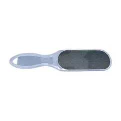 Pilă profesională pentru călcâie ONE albă cu suprafață abrazivă și mâner ergonomic