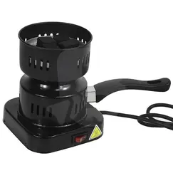 Aprinzător electric pentru cărbuni narghilea 1000W, tip ibric, capacitate 8 cărbuni, control temperatură, protecție termică