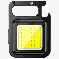 Lanternă portabilă LED reîncărcabilă COB cu magnet și agățătoare, mini multifuncțională