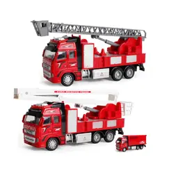 Set de 2 mașini de pompieri metalice Fire Rescue Team 1:24 6511110050563 CON-238