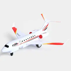 Avion pasageri cu telecomandă G750, jucărie RC cu lumini, scară 1:92, model realist