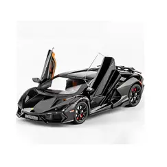 Macheta Auto Lamborghini Revuelto/Sian scara 1:24, Die-Cast cu sunet, lumini, functia Pull-Back si efect de fum