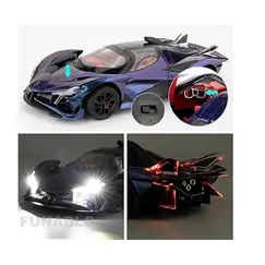 Supercar de jucărie cu funcție pull back