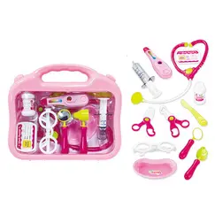 Trusă de Doctor de Jucărie în Geantă de Transport, Set Medical Interactiv cu Accesorii și Mâner