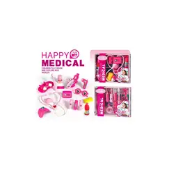 Trusă de Doctor Happy Medical pentru Copii, Set Interactiv cu 10+ Accesorii și Cutie de Depozitare