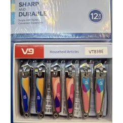Set 12 Unghiere Medii Metalice, Calitate Premium, Design Ergonomic, Diverse Culori Vibrant-Fashion