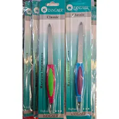 Set 12 Instrumente Manichiură 2 în 1, Pilă Metalică și Chiuretă pentru Cuticule, Calitate Premium