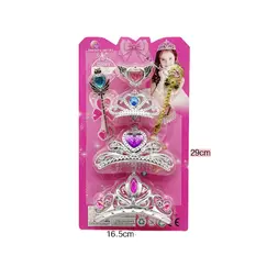 Set Accesorii „Royal Princess” – Coroniță Diademă, Baghetă Magică și Bijuterii Strălucitoare