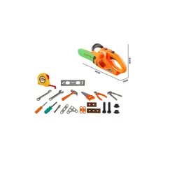 Set de Scule „Micul Tâmplar” cu Drujbă Electrică Interactivă, Cască de Protecție și Accesorii