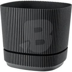Ghiveci din Plastic pentru Flori FLORA, Capacitate 4,6 L, Formă Pătrată