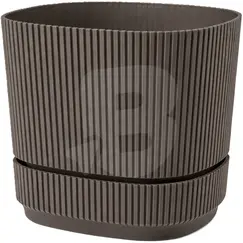 Ghiveci din Plastic pentru Flori FLORA, Capacitate 0,6 L, Formă Pătrată