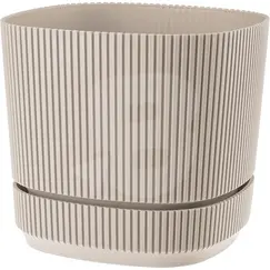 Ghiveci din Plastic pentru Flori FLORA, Capacitate 2,3 L, Formă Pătrată