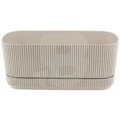 Jardinieră din Plastic pentru Flori FLORA, Capacitate 3 L, Formă Ovală