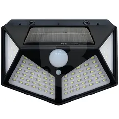 Lampă Solară de Perete cu 100 LED-uri, Senzor de Mișcare și Lumină, 3 Moduri de Iluminare – BK-100