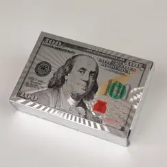 Set 10 Pachete Cărți de Joc Profesionale din Plastic, Design "100 Dollars", Rezistente la Apă și Flexibile