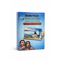 Amplificator Ecran Telefon 3D HD, Model Mobile Video Amplifier, Display 12 Inch, Suport Pliabil Universal