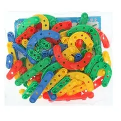 Set Joc de Construcție Interactiv tip Potcoave, Multicolor, Joc Educativ pentru Creativitate