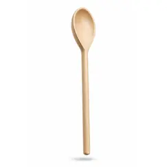 Lingură de lemn clasică pentru gătit și servire, lungime 30 cm, finisaj natural