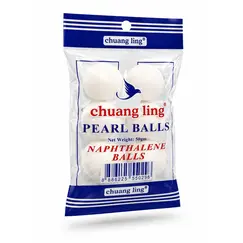 Naftalină Perle Albe anti-molii Chuang Ling, Pachet 50g