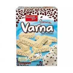 Mini napolitane Sweet Plus Varna cu cremă Stracciatella, 240g