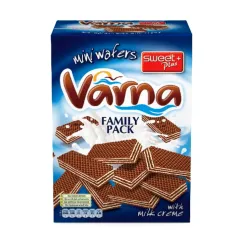 Mini napolitane Sweet Plus Varna cu cremă de lapte, 260g