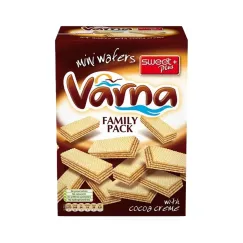 Mini napolitane Sweet Plus Varna cu cremă de cacao, 260g