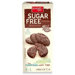 Biscuiți Sweet Plus Sugar Free Cocoa cu cacao, fără zahăr, 100g