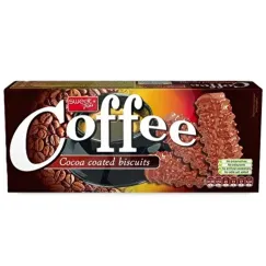 Biscuiți Sweet Plus Coffee cu gust de cafea și glazură de cacao, 150g