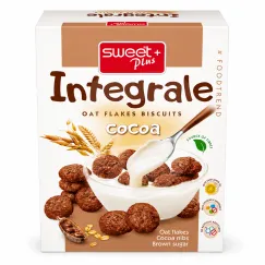 Cereale și biscuiți din cereale integrale Sweet Plus Integrale Cocoa cu ovăz și cacao, 250g