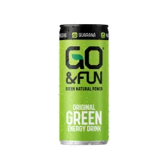 Băutură energizantă naturală Go&Fun Original Green, 250ml