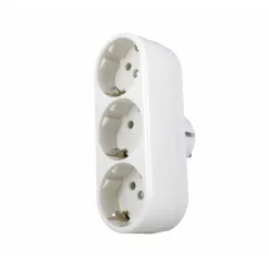 Triplu Ștecher Linear Haska 7303, 16A, IP20