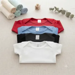 Set 4 Mărimi Body-uri Color Copii Bumbac 100% Mărimi 26-28