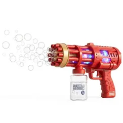 Pistol Automat pentru Bule de Săpun Gear Bubble Gun cu Lumini LED