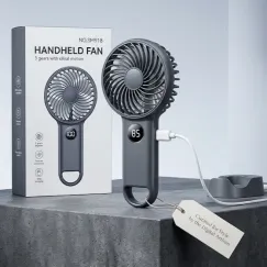 Ventilator Handheld Inteligent SM918 cu Afișaj Digital
