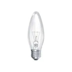 Bec Lumânare cu Incandescent, Soclu E27, 25W